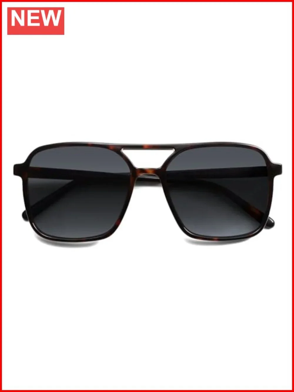 Vintage Aviator Square Sunglasses UV400 Protection Plastic Frame Unisex